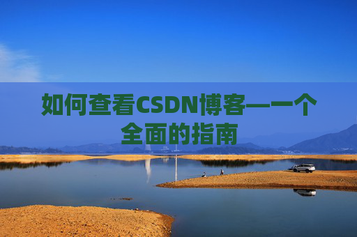 如何查看CSDN博客—一个全面的指南